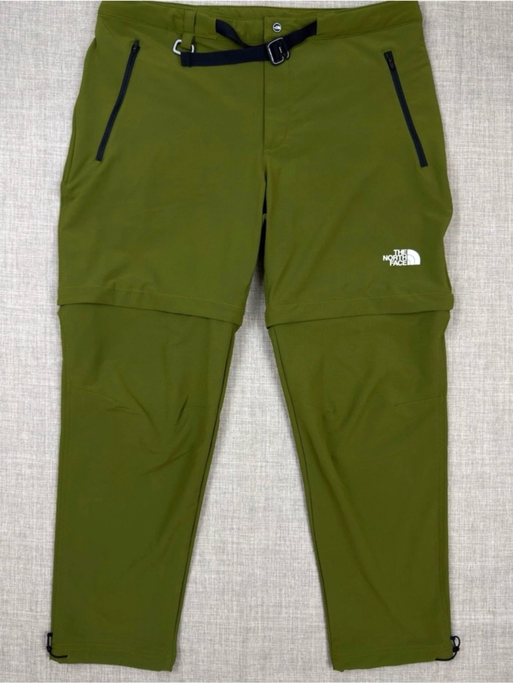 The North Face FlashDry XD Convertible Pants XL Green Zip Off Hiking Outdoor